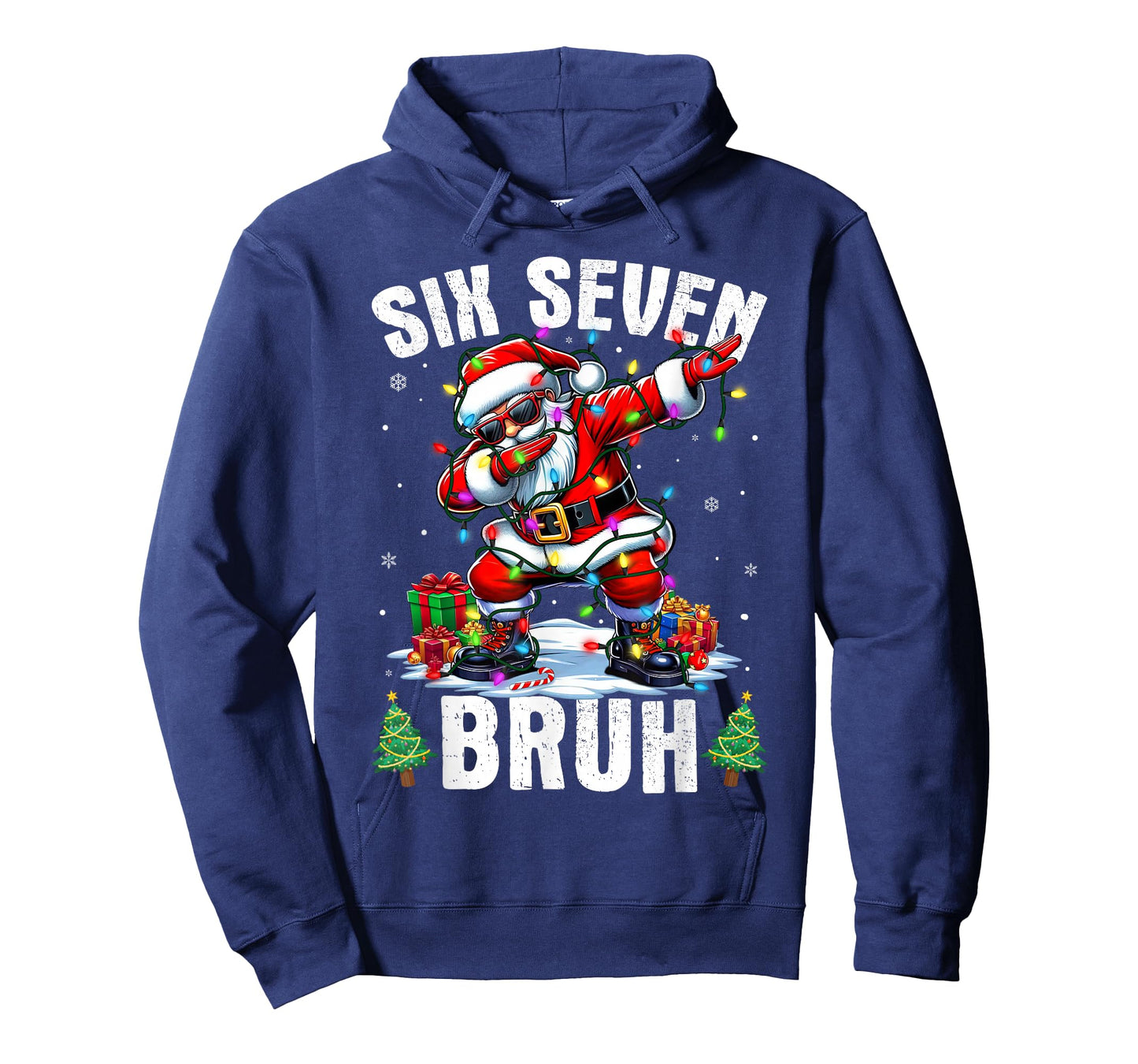 Bruh 67 Six Seven Santa Dabbing Christmas Shirts Boys Kids T-Shirt