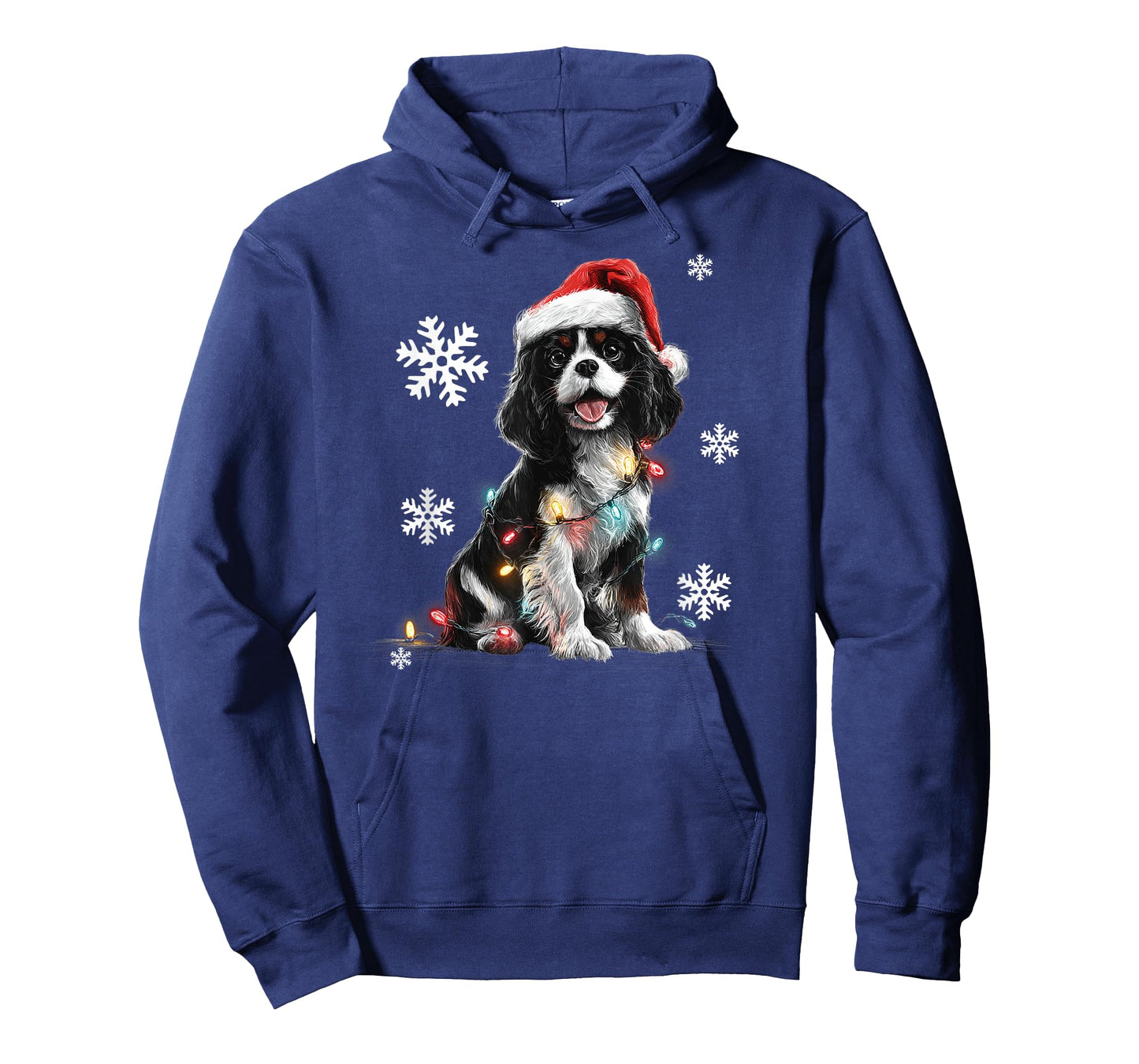 Cute Cavalier King Charles Spaniel Christmas Lights Xmas Dog T-Shirt