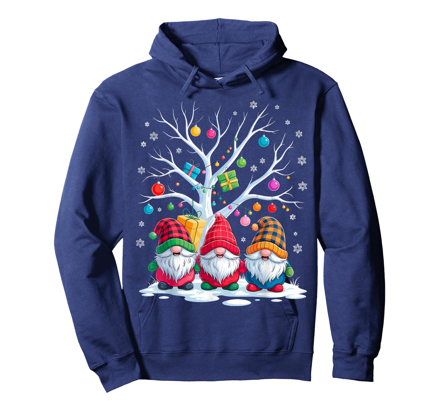 Cute Christmas Gnomes with Tree and Presents T-Shirt