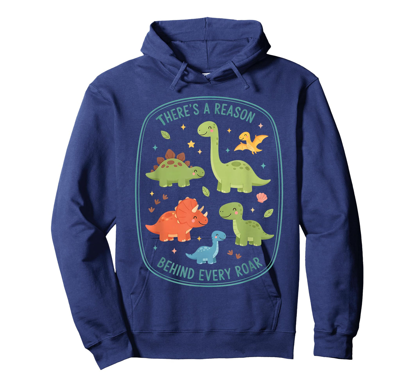 There’s A Reason Behind Every Roar Autism Dinosaur Funny Kid T-Shirt