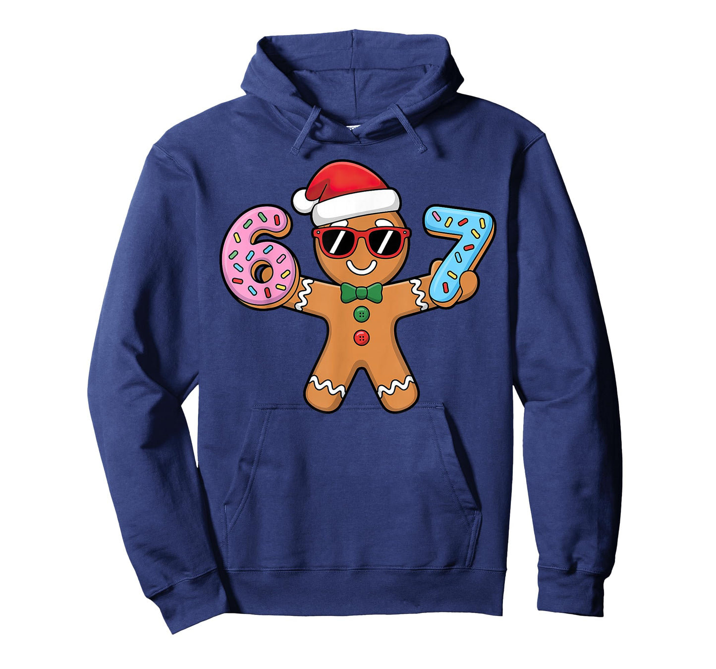 Gingerbread Six Seven 67 Ice Cream Drip Christmas T-Shirt
