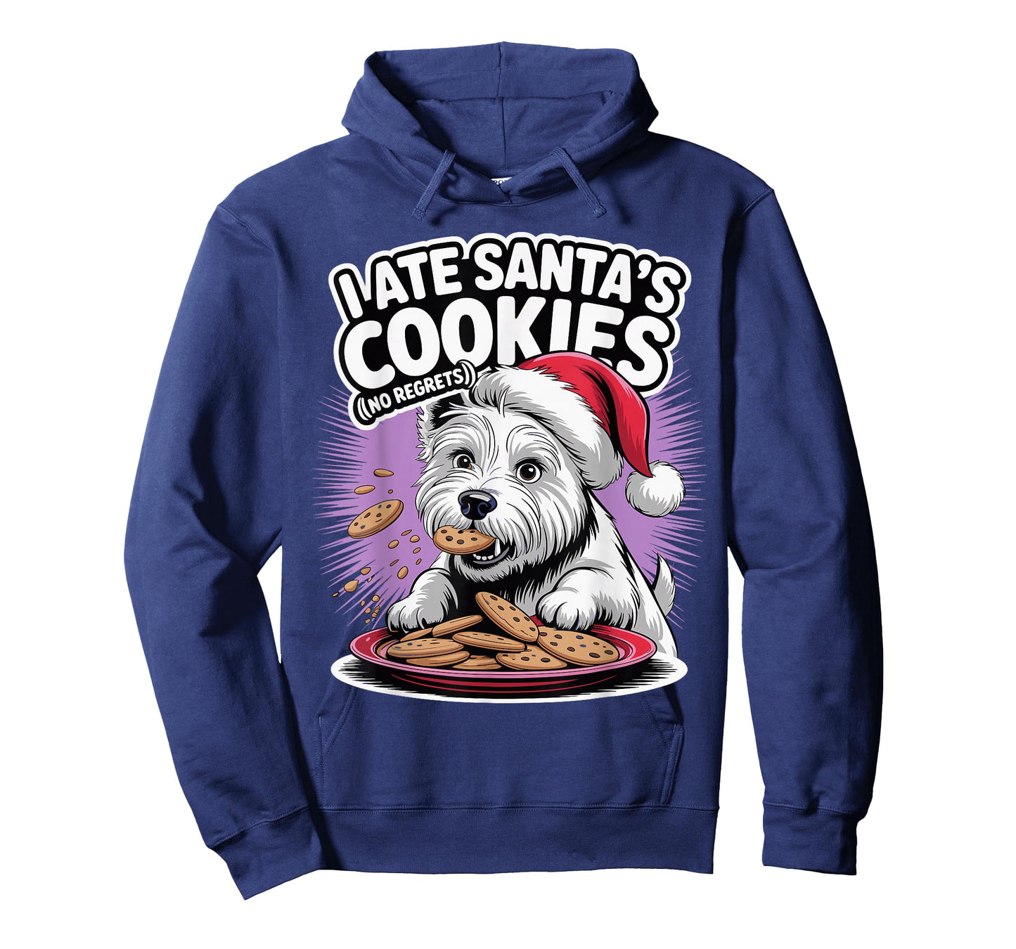 I Ate Santas Cookies Christmas West Highland White Terrier T-Shirt