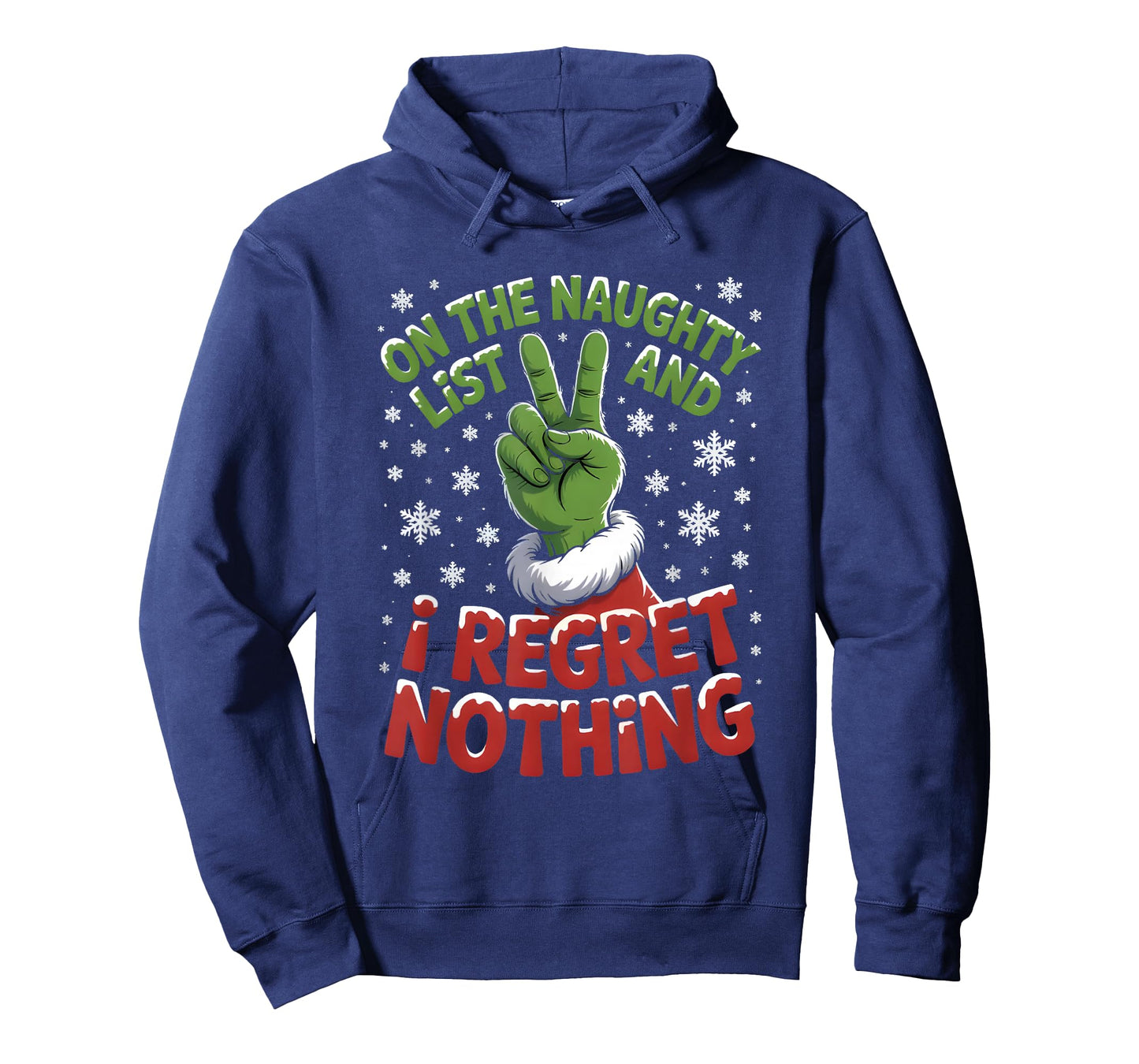 Christmas On Naughty List Regret Nothing Xmas T-Shirt