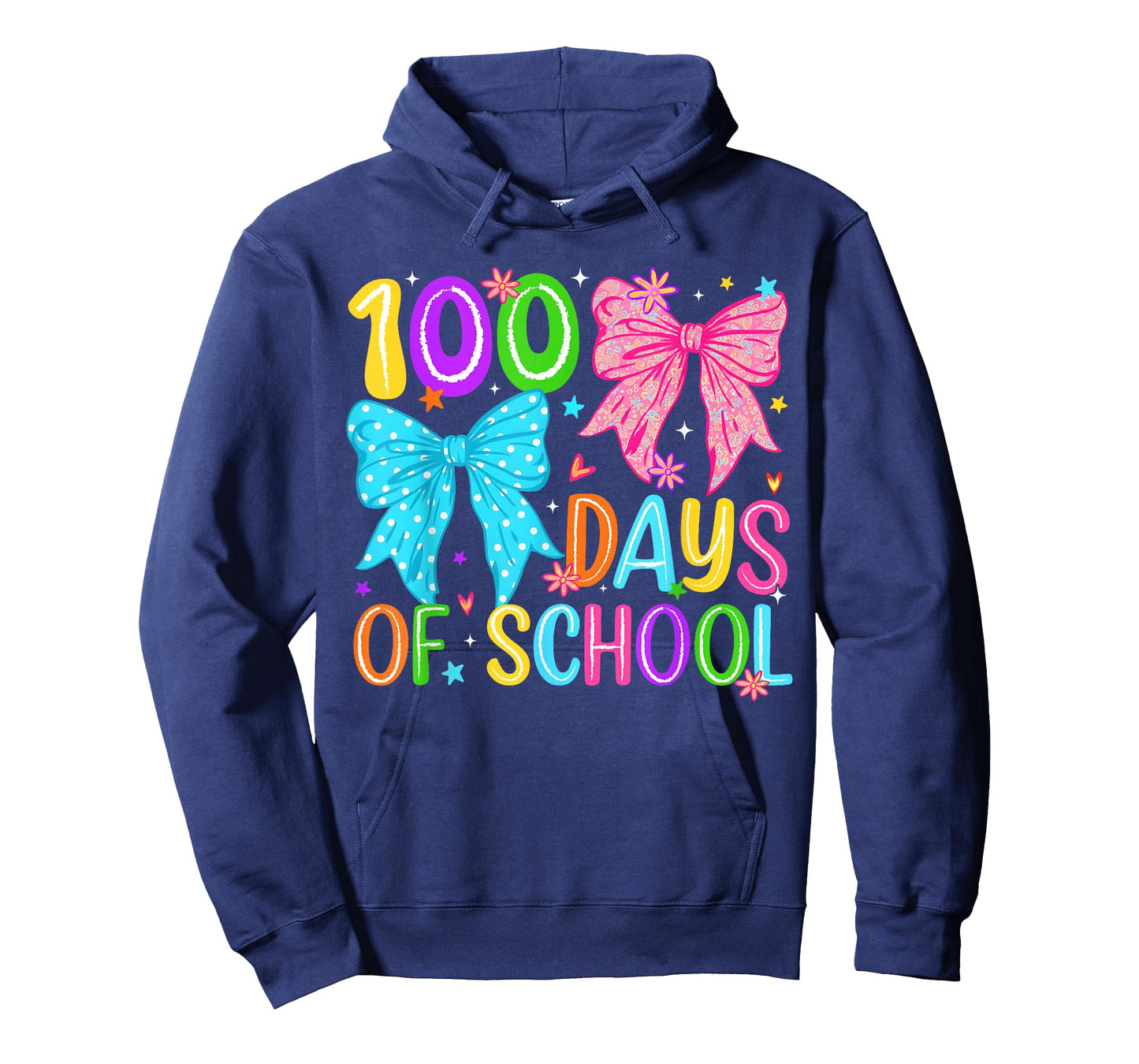 100th Day of School 100 Days Coquette Bow Teacher Girl Women T-Shirt