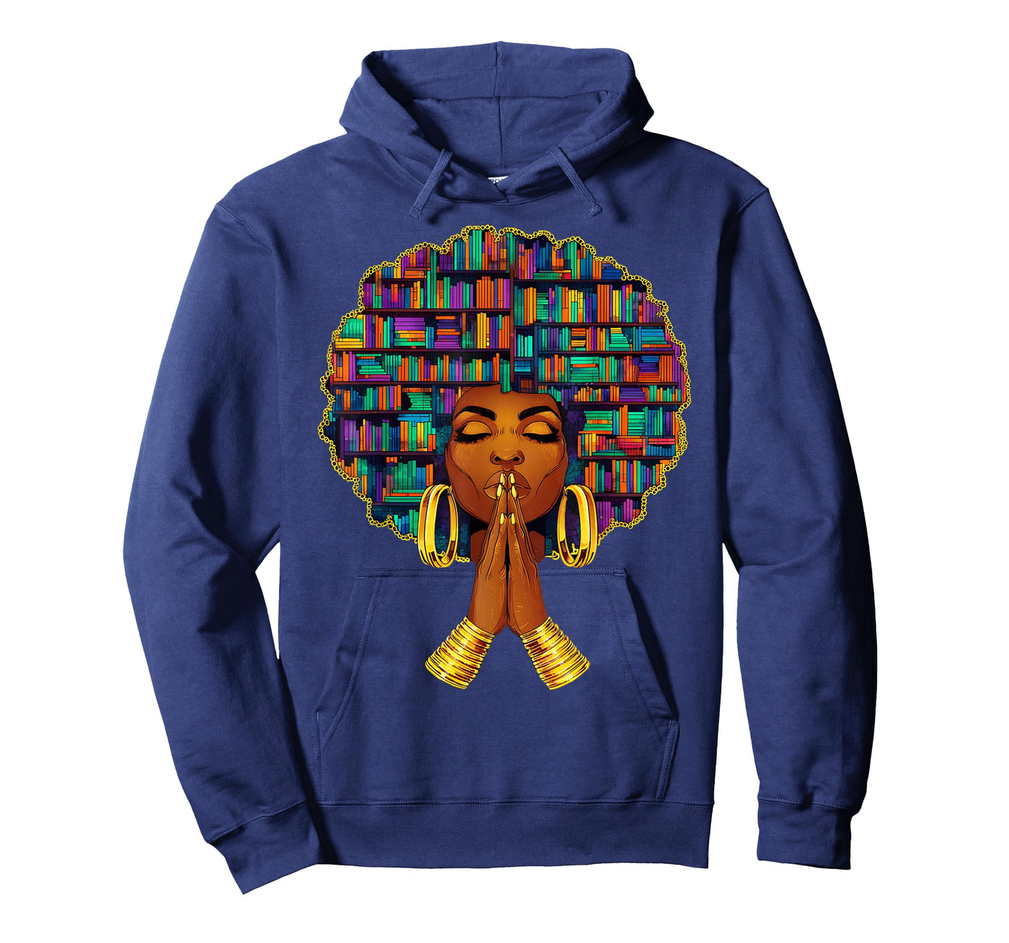 Black History Month Afro Women Book Lover Librarian Teacher T-Shirt