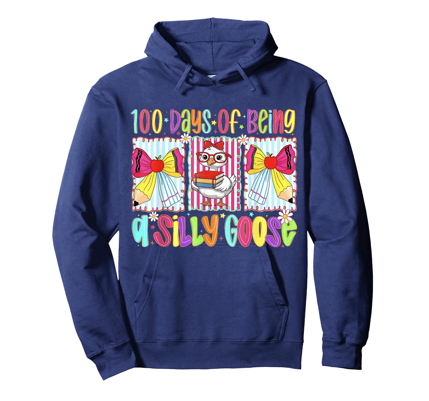 Funny 100 Days of School Being a Goose 100th Day of School T-Shirt