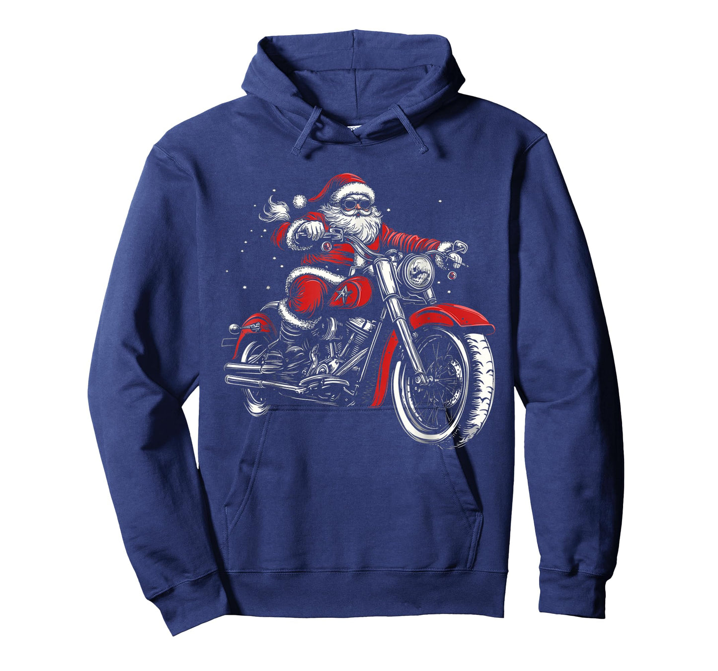 Christmas Biker Santa Claus Funny Motorcycle Motorbike Xmas T-Shirt