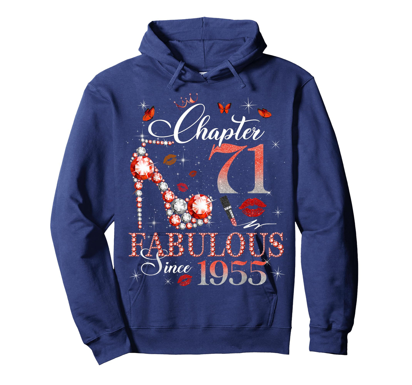Chapter 71 Fabulous Since 1955 71st Birthday Women Girls T-Shirt