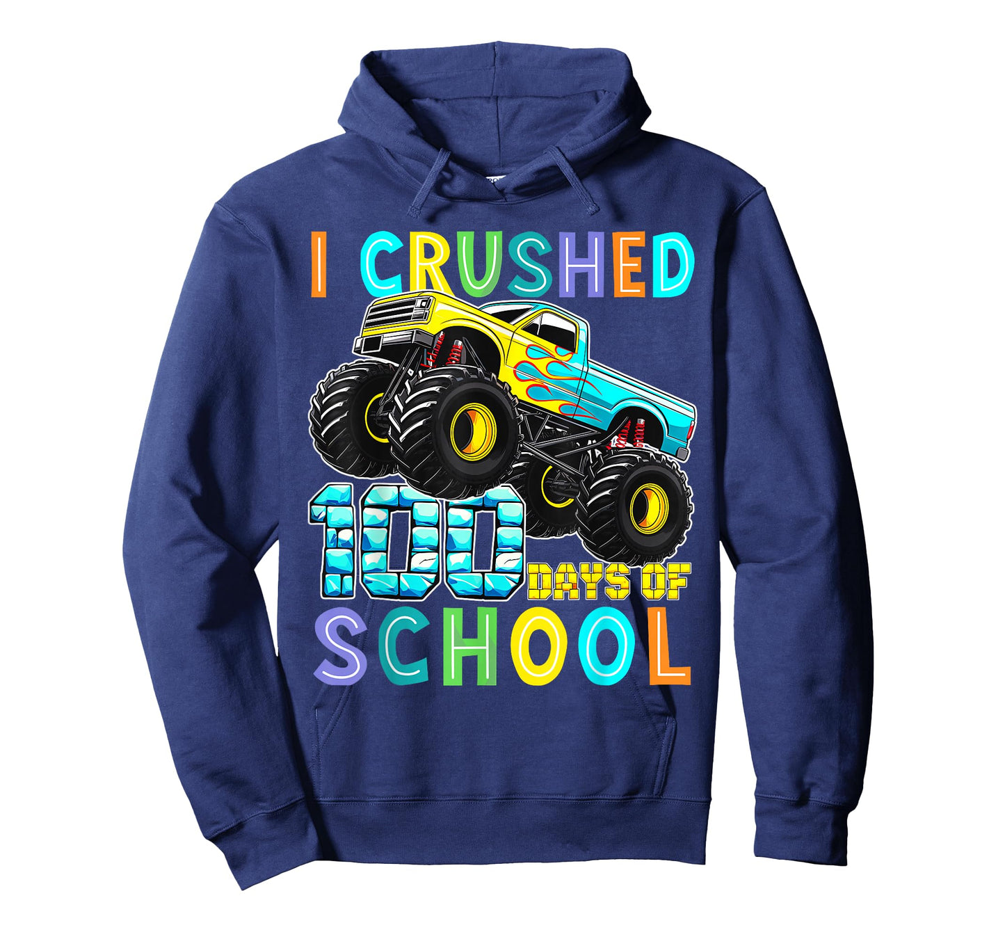 I Crushed 100th Day of School Kids Boys 100 Days of School T-Shirt
