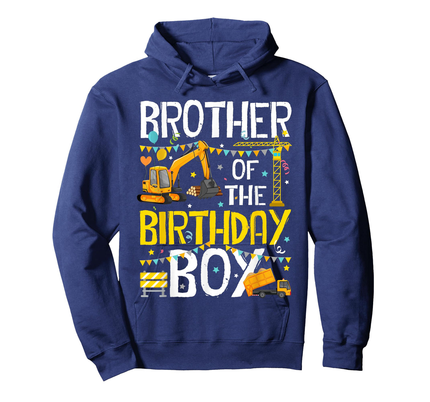 Brother of The Birthday Boy Construction Worker Birthday T-Shirt