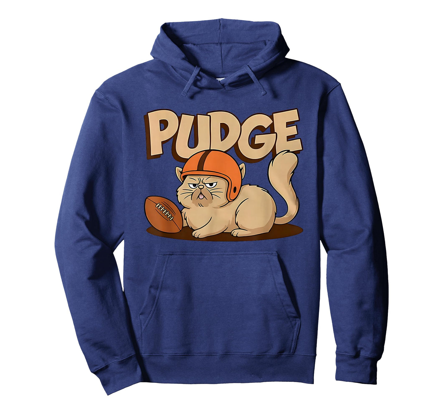Pudge The Football cat Grumpy Game Day Mascot T-Shirt
