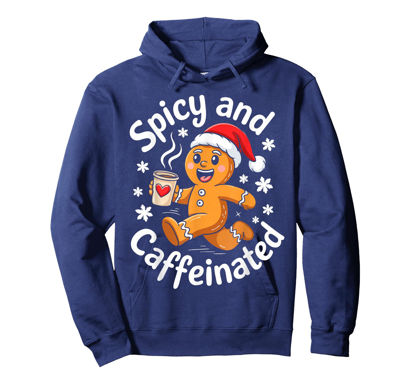Spicy and Caffeinated Shirt Men Women Gingerbread Christmas T-Shirt