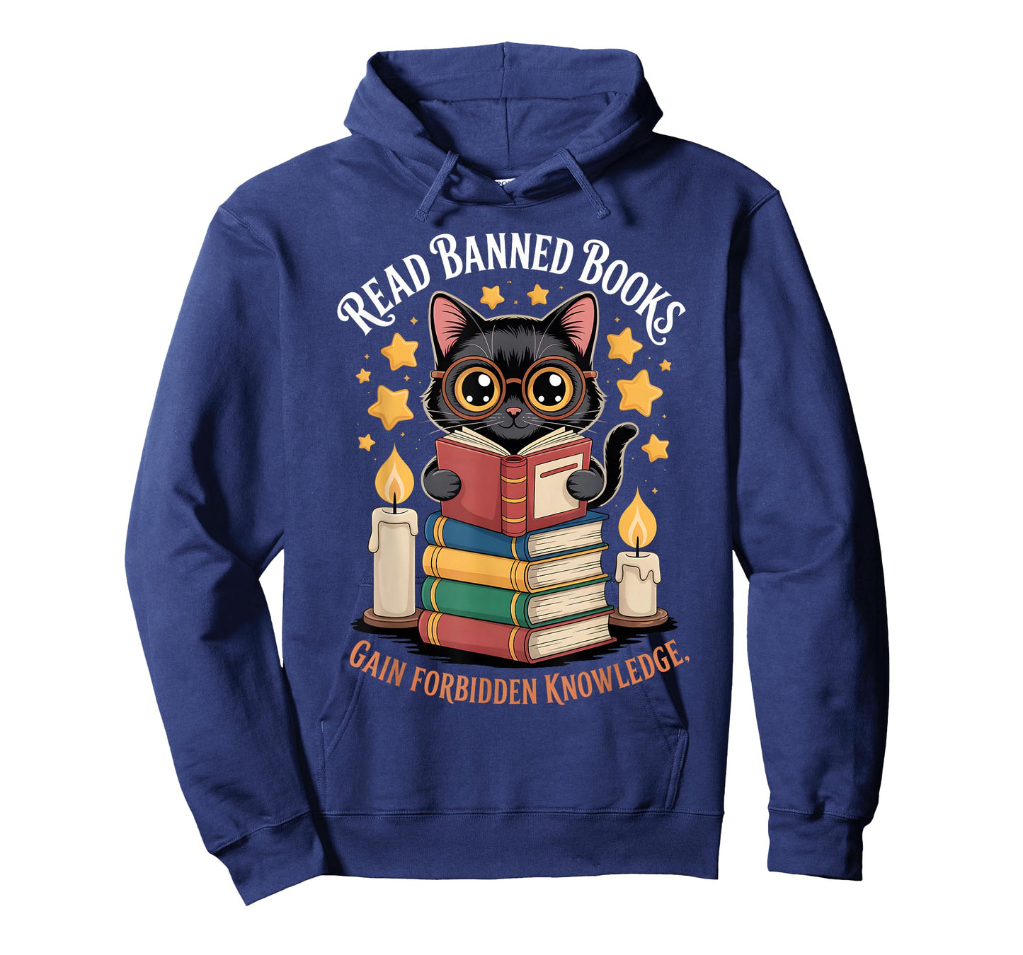 Read Banned Books Gain Forbidden Knowledge Cute Cat Reader T-Shirt