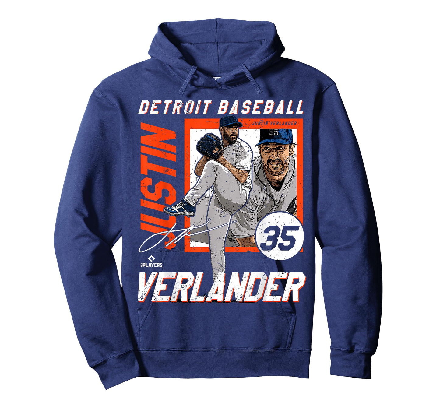 Justin Verlander | Detroit T Baseball Players | MLBJVE208M T-Shirt