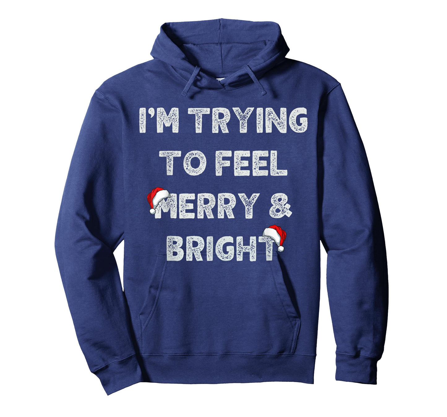 Funny I'm Trying to Feel Merry and Bright Matching Couples T-Shirt