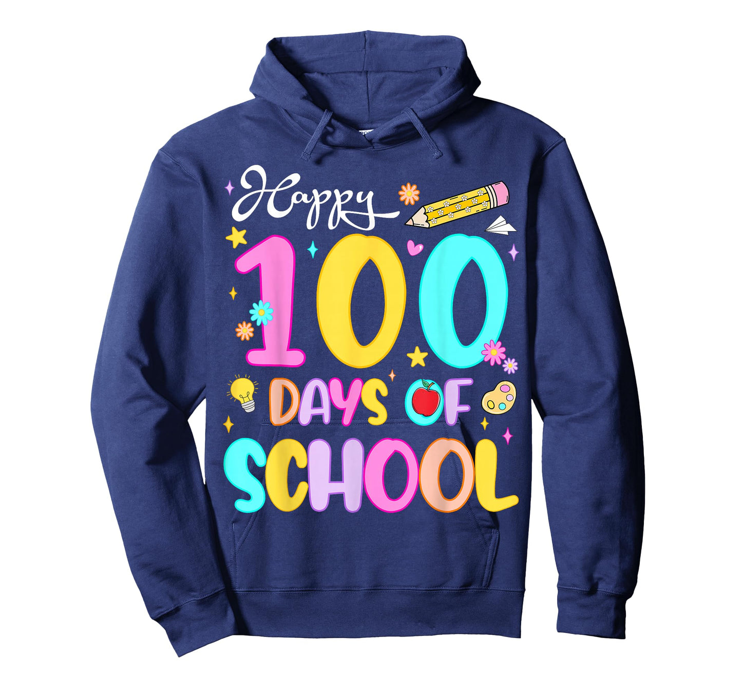 Happy 100 Days of School Preppy 100th Day of School Girls T-Shirt