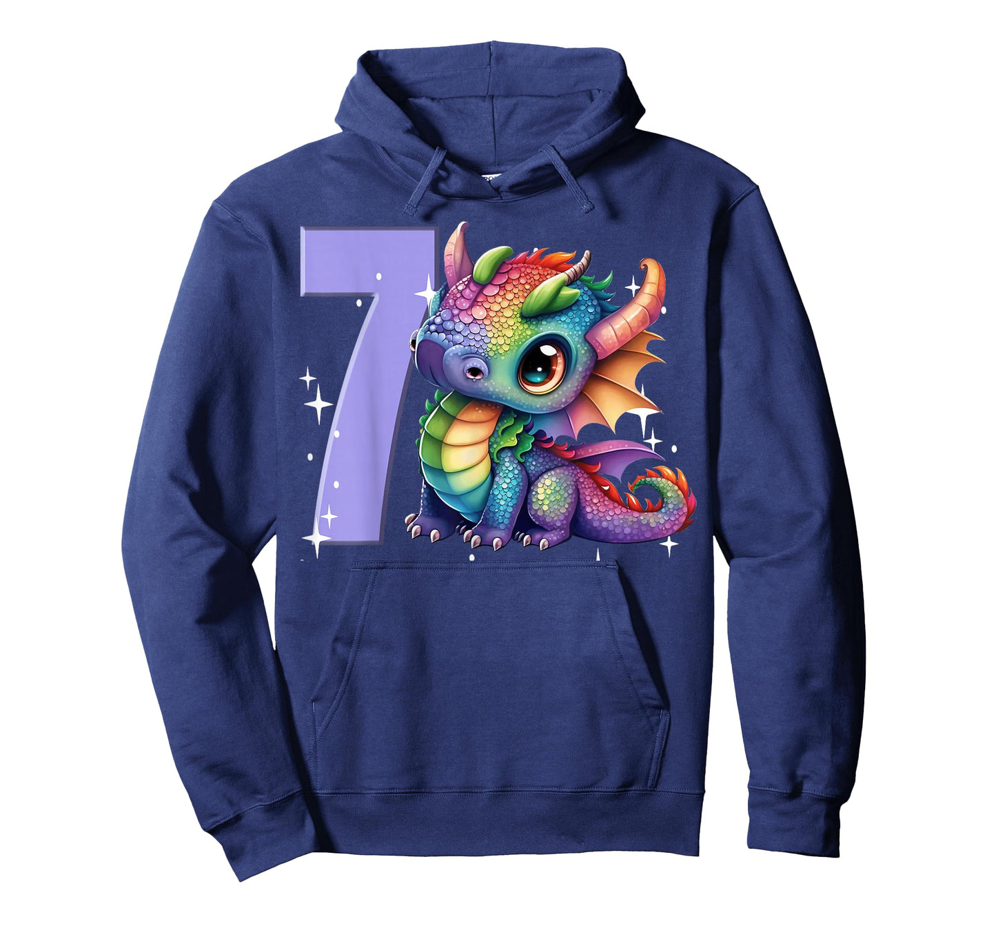 7th Birthday Girl Dragon Rainbow Party Girls 7 Seven T-Shirt