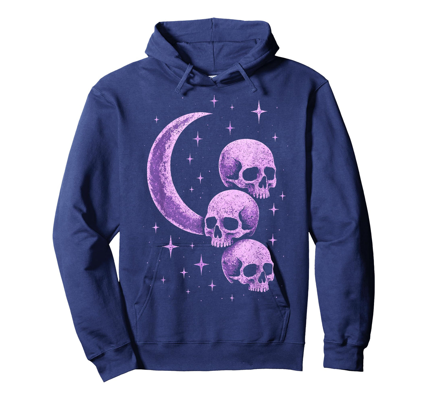 Skulls Moon Pastel Goth Witchy Occult Purple Alt Starry Pink T-Shirt