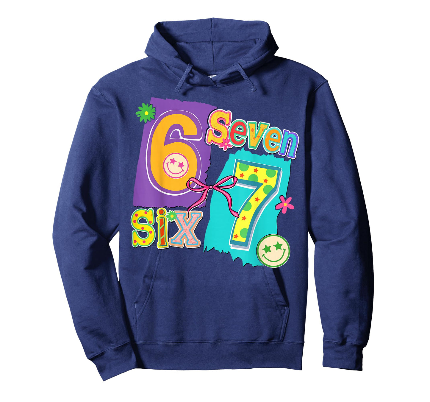 Funny Six Seven 6 7 Meme 67 Design for Women Girls Kids T-Shirt