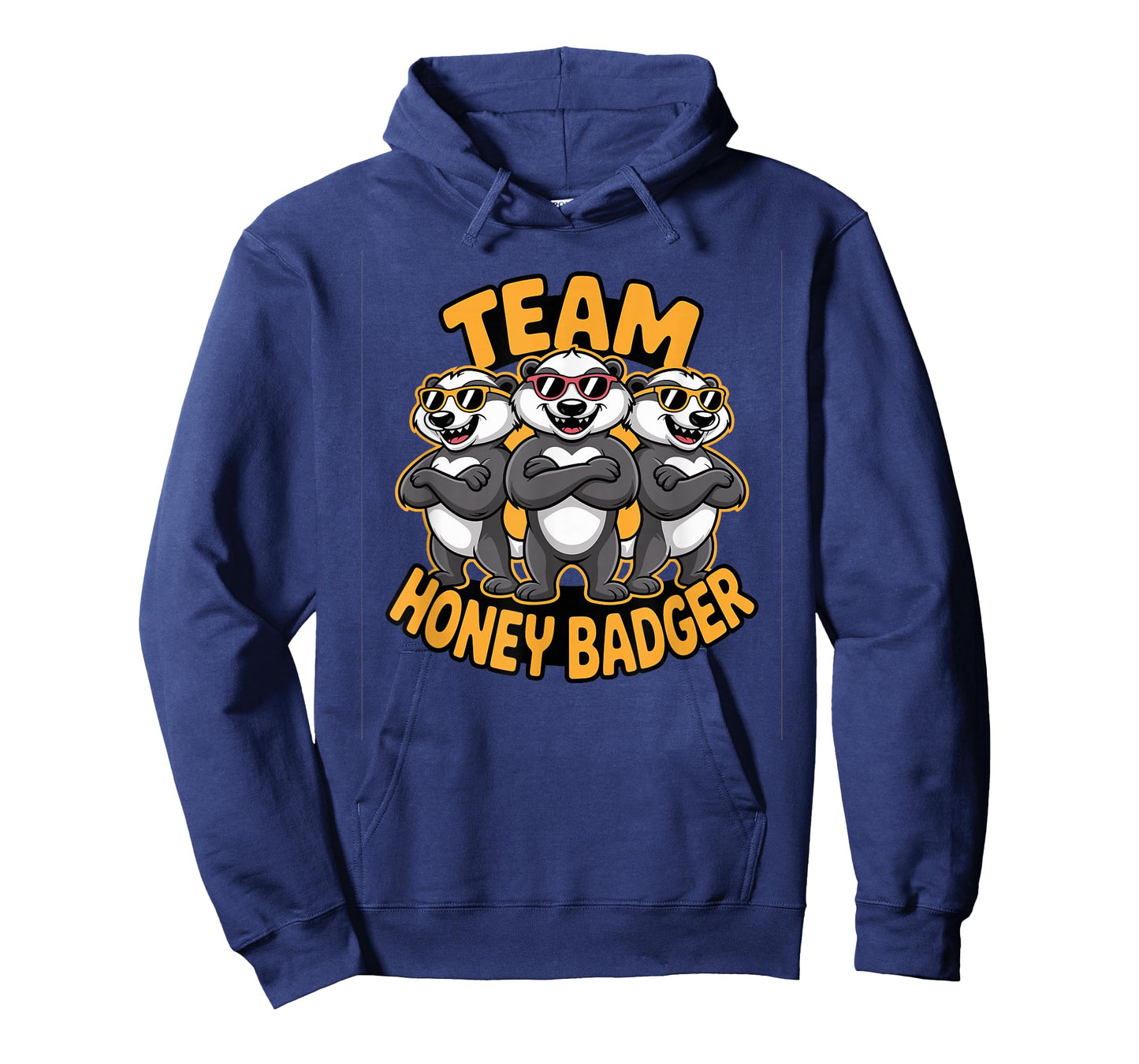 Bold Glorious Graphic Colorful Striped Fearless Honey Badger T-Shirt