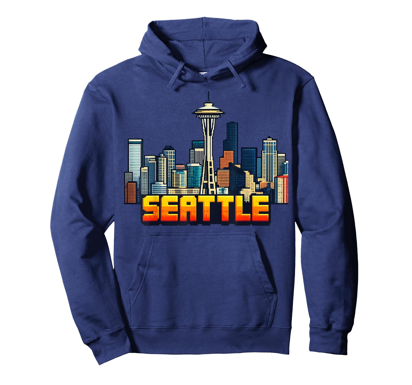 Seattle 8-Bit Retro Video Arcade Gamer Style Gaming 80s T-Shirt