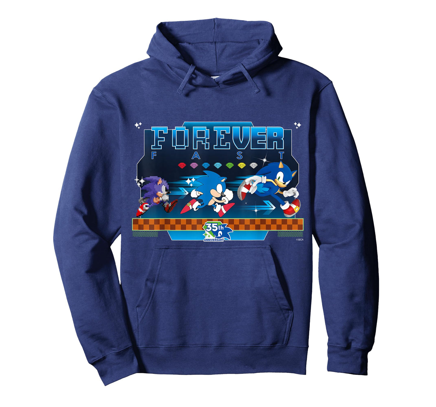 Sonic The Hedgehog 35th Anniversary Forever Fast Evolution T-Shirt