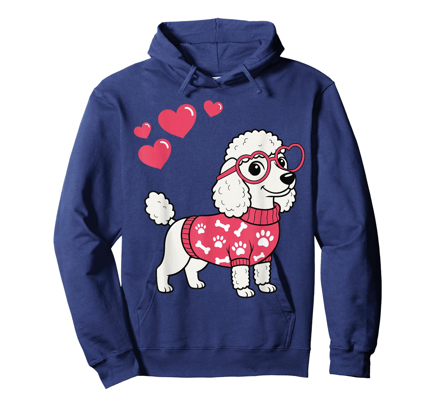 Poodle Dog Love for Women Cute Poodle Valentine T-Shirt