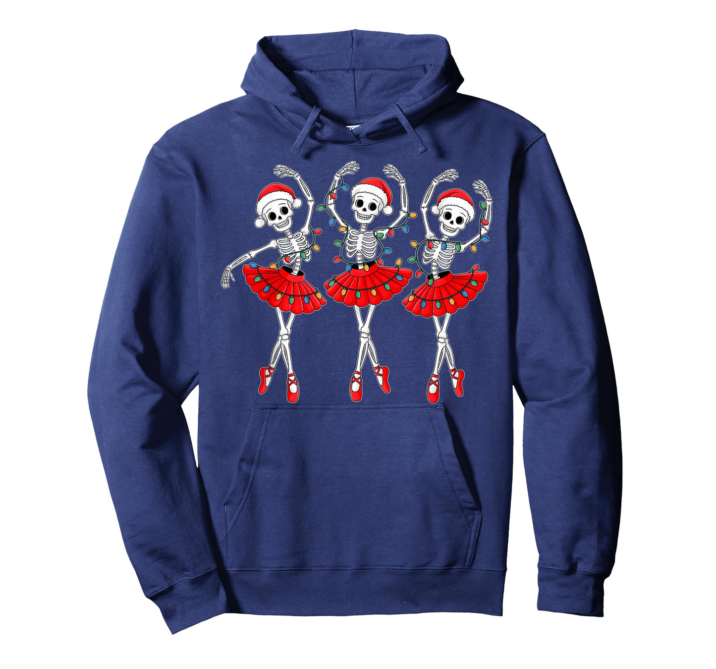 Skeleton Ballerina Ballet Dance Christmas Women Girls Kids T-Shirt