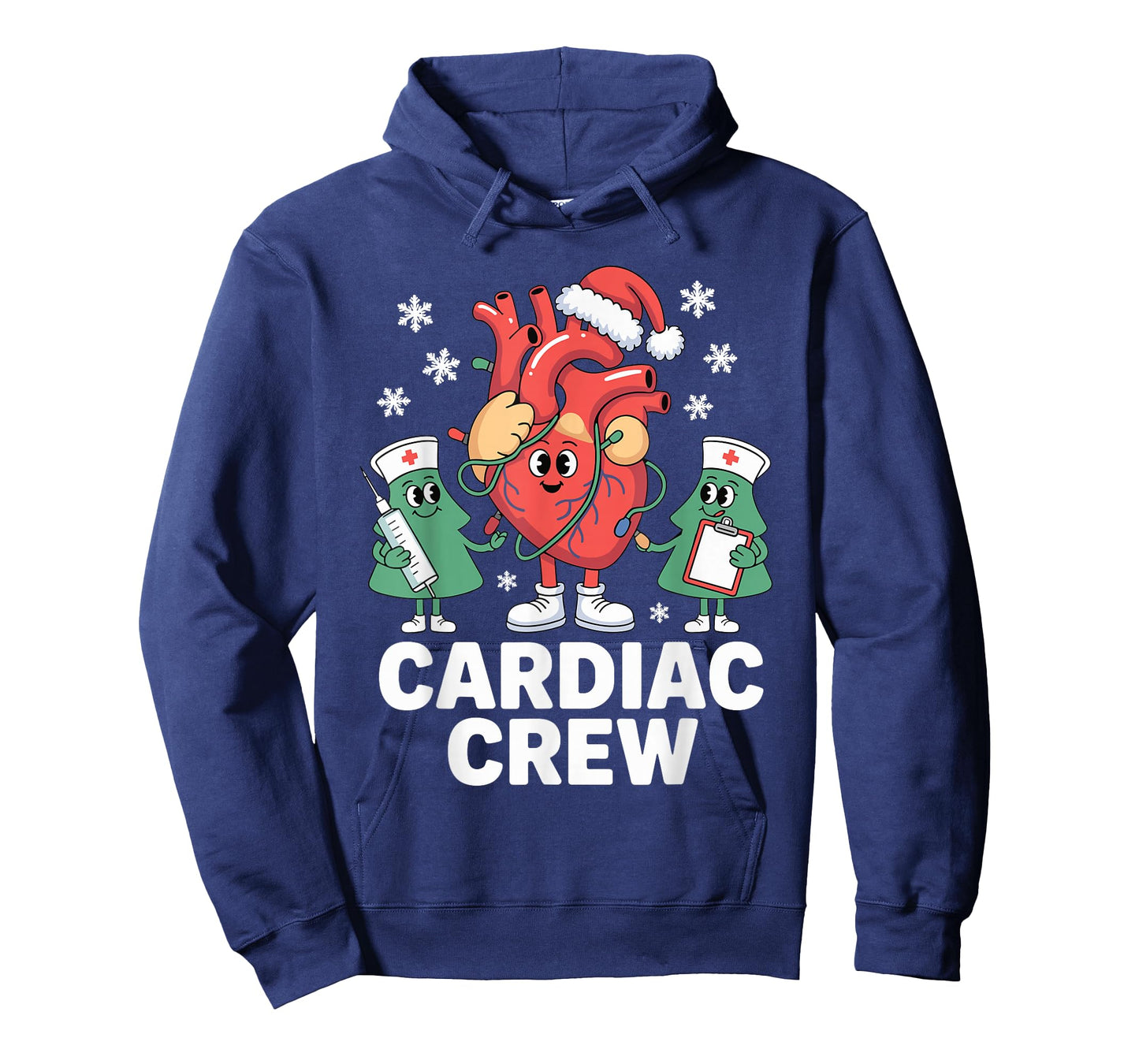 Funny Cardiac Crew Christmas Xmas Nurse Techs Cardiology T-Shirt