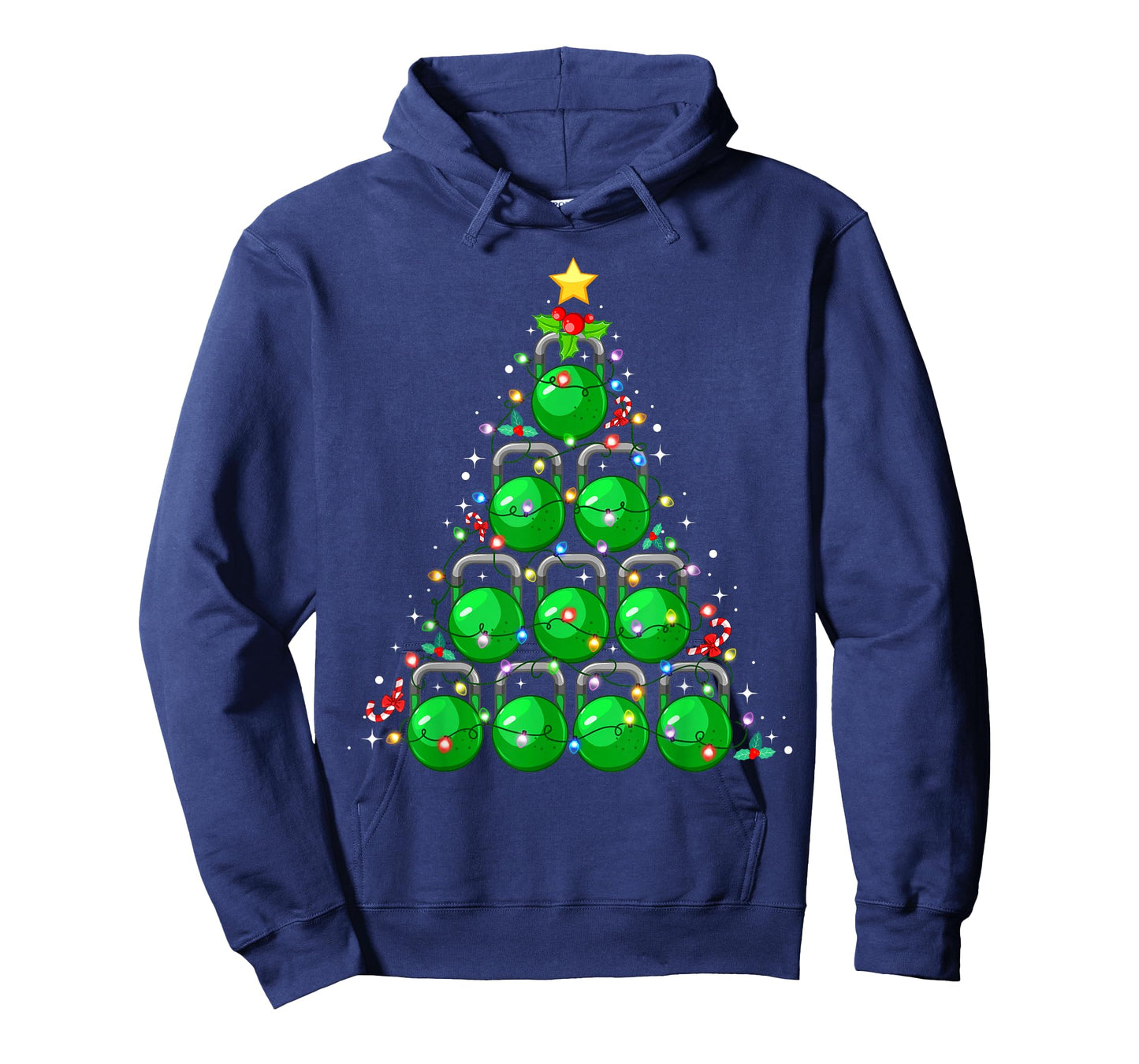 Christmas Tree Kettlebell Xmas Gym Workout Fitness Exercise T-Shirt