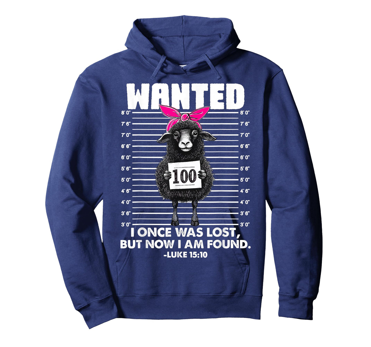Wanted I Once was Lost Bible Verse Jesus Funny Sheep Easter T-Shirt