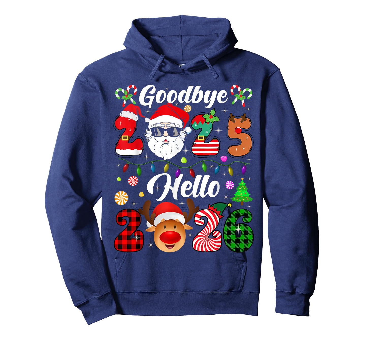 Goodbye 2025 Hello 2026 Happy New Year 2026 Family Funny T-Shirt