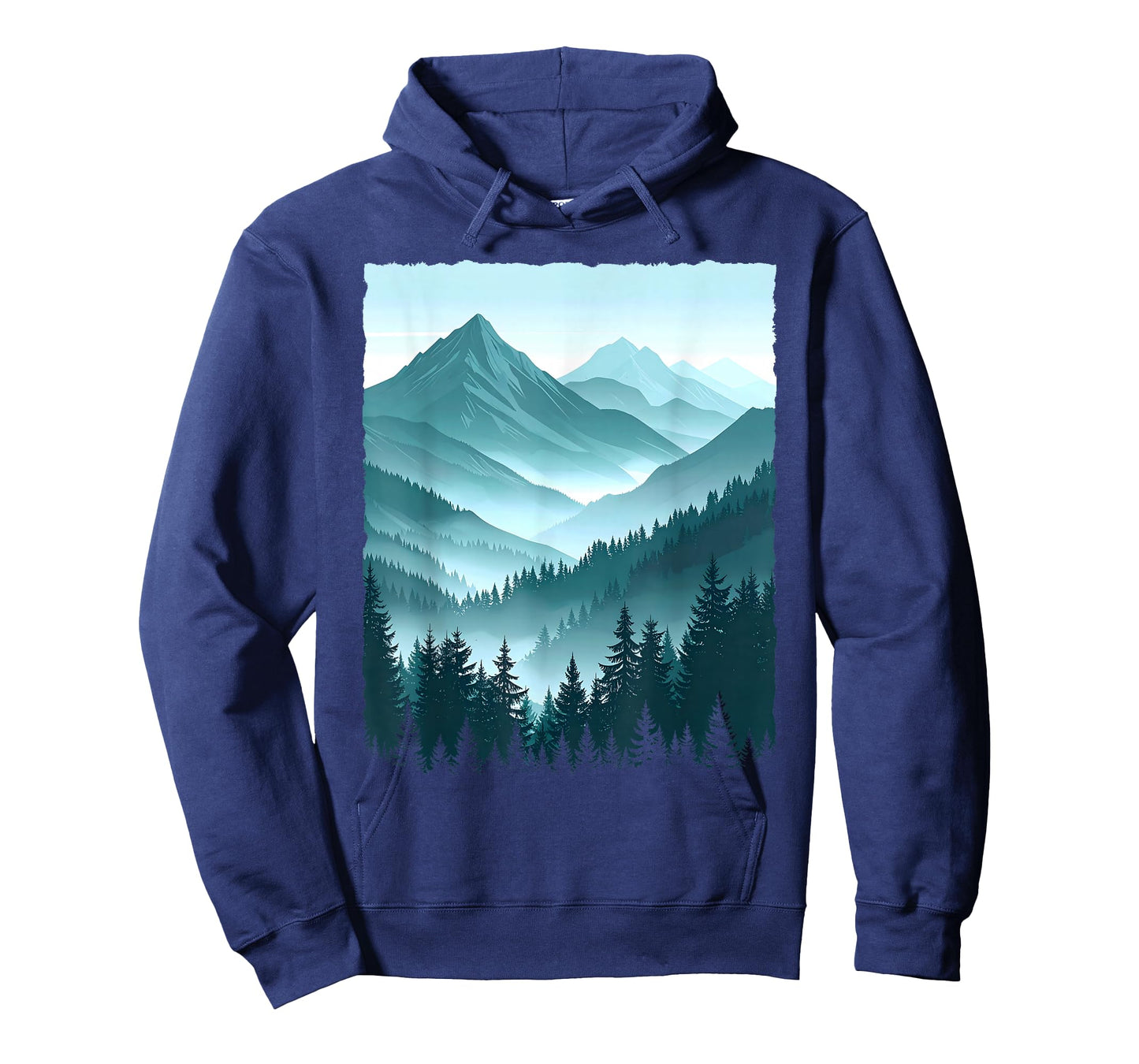Mountain Forest Tree Nature Graphic Outdoor Hiking Adventure T-Shirt