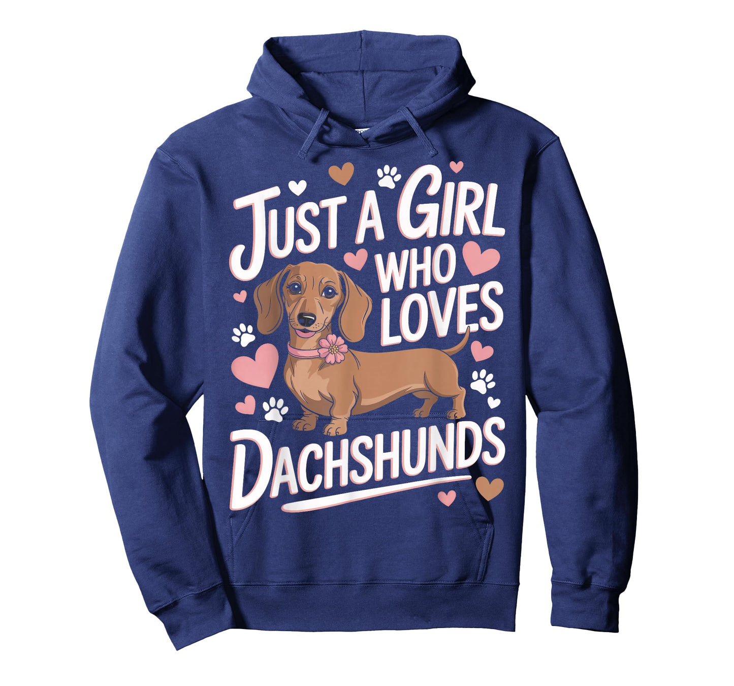 Just A Girl Who Loves Dachshunds Weenie Dog Lover Cute Pup T-Shirt