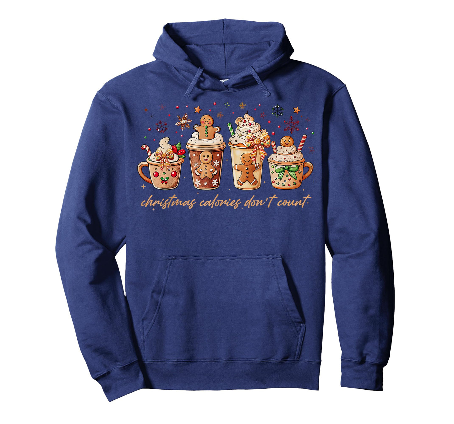Christmas Colories Don't Count Gingerbread Men Hot Cocoa T-Shirt