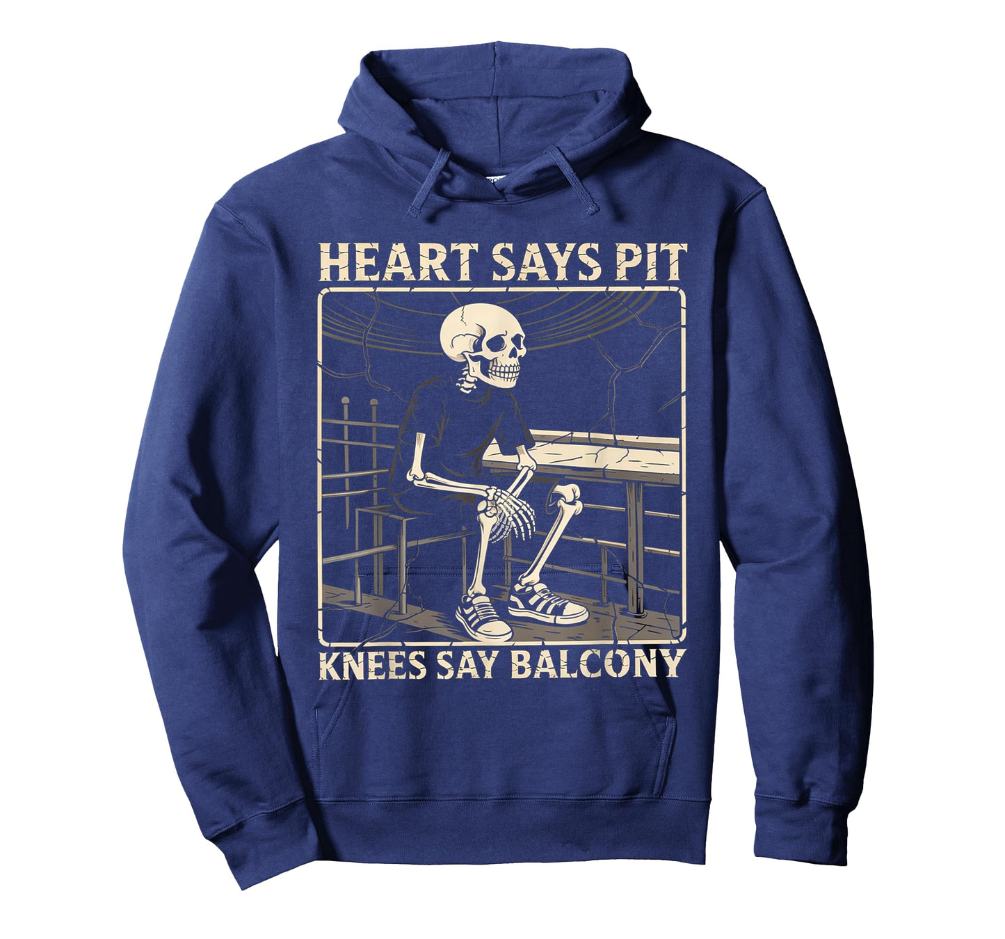 Heart Says Pit Knees Say Balcony T-Shirt
