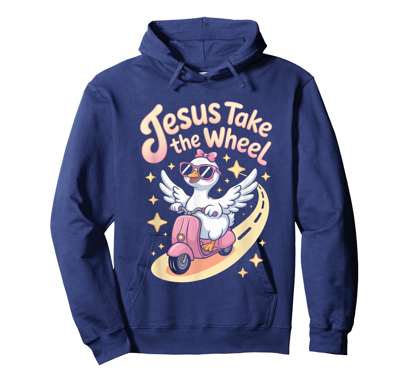 Jesus Take The Wheel Faith Christian Catholic Goose Cute T-Shirt