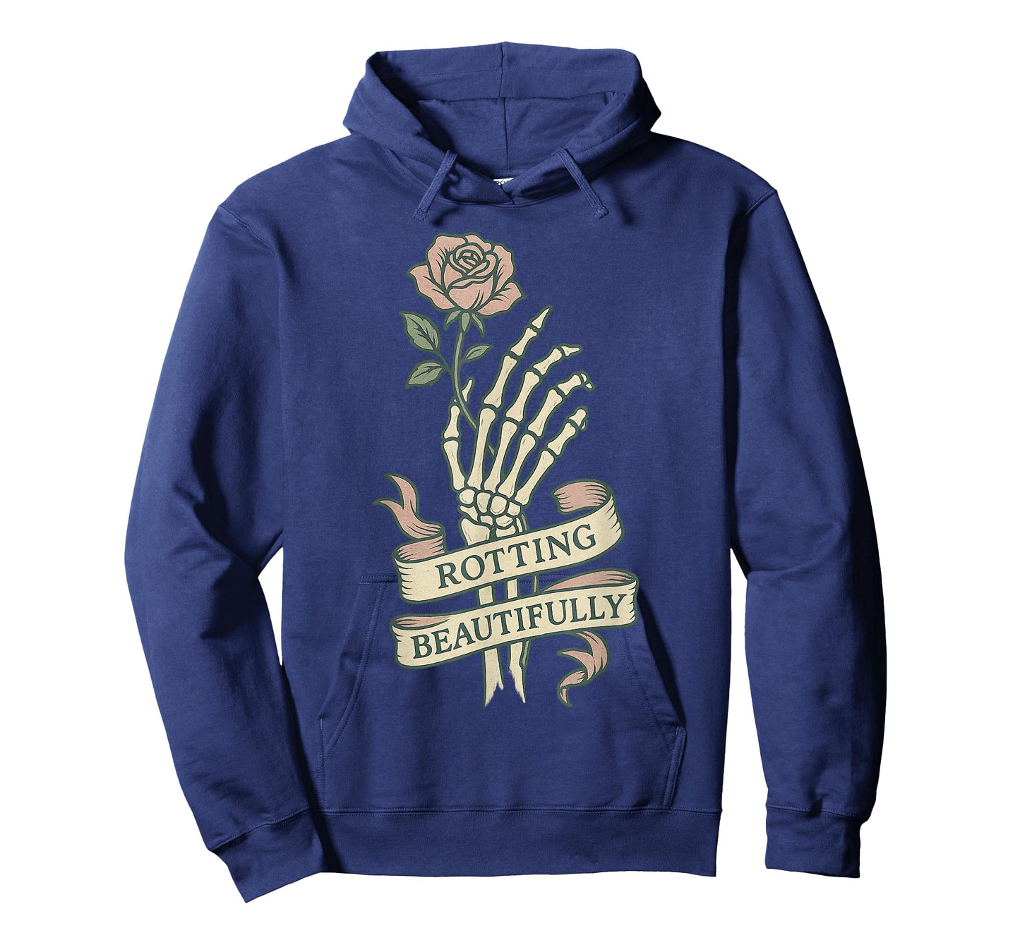 Pastel Goth Skeleton Flower Rotting Beautifully Gothic Rose T-Shirt