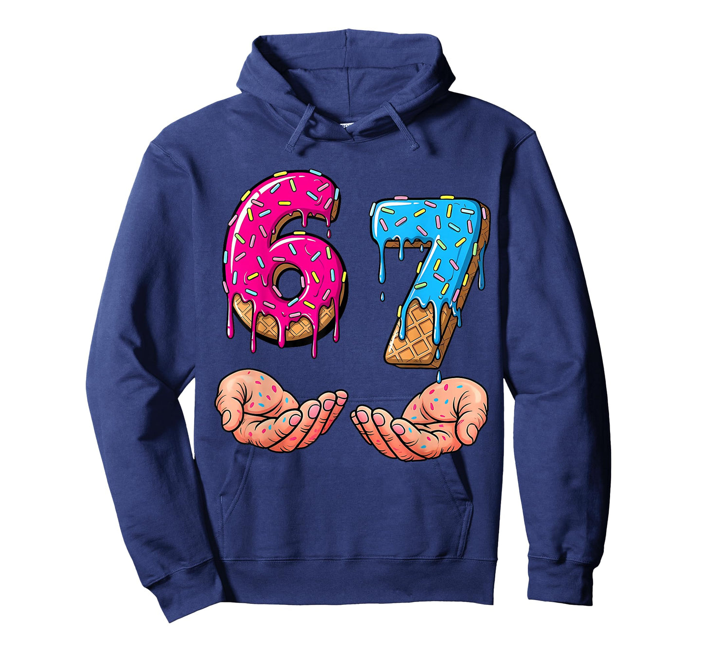 67 6 7 Meme Ice Cream Drip Funny Gen Alpha Slang Trending T-Shirt