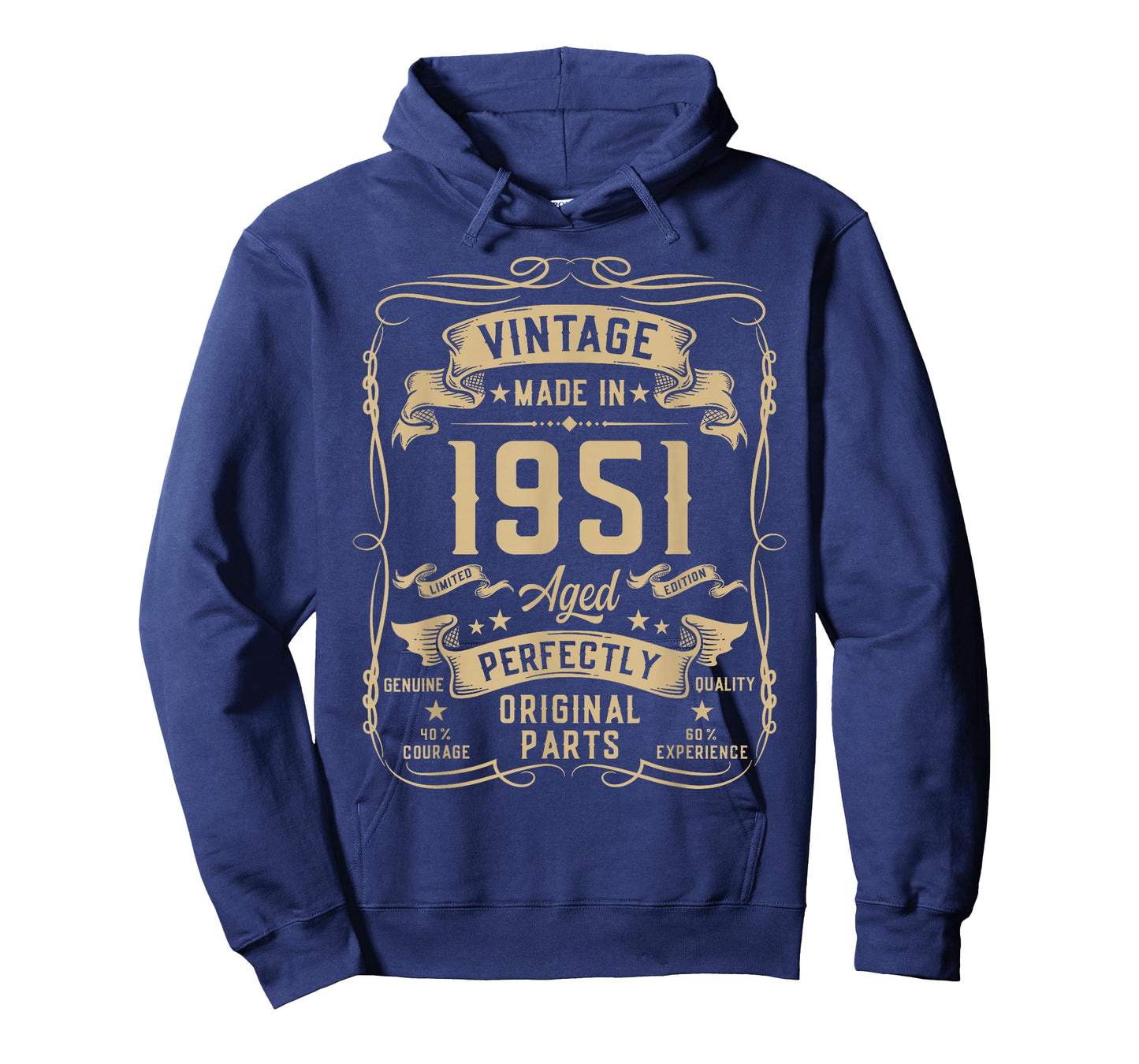 Vintage 1951 75yr 75th Birthday Gifts for Men 75 Years Old T-Shirt
