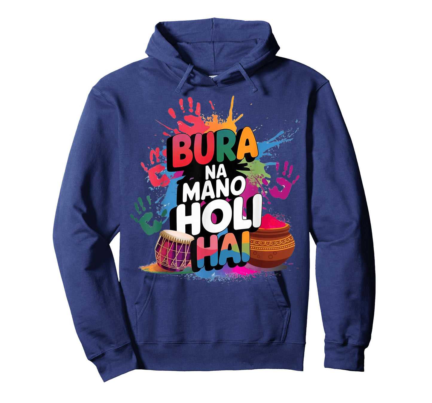 Color Splash Bura Na Mano Holi Hai Festival Vibes Print Arts T-Shirt
