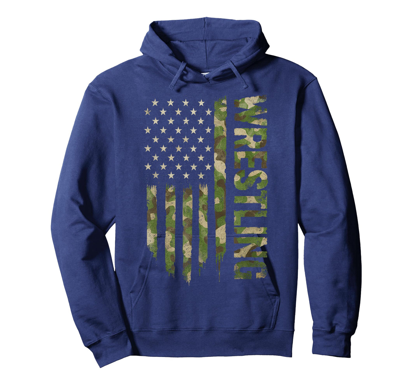 Wrestling American Flag Camo USA Patriotic Wrestler Men Boys T-Shirt