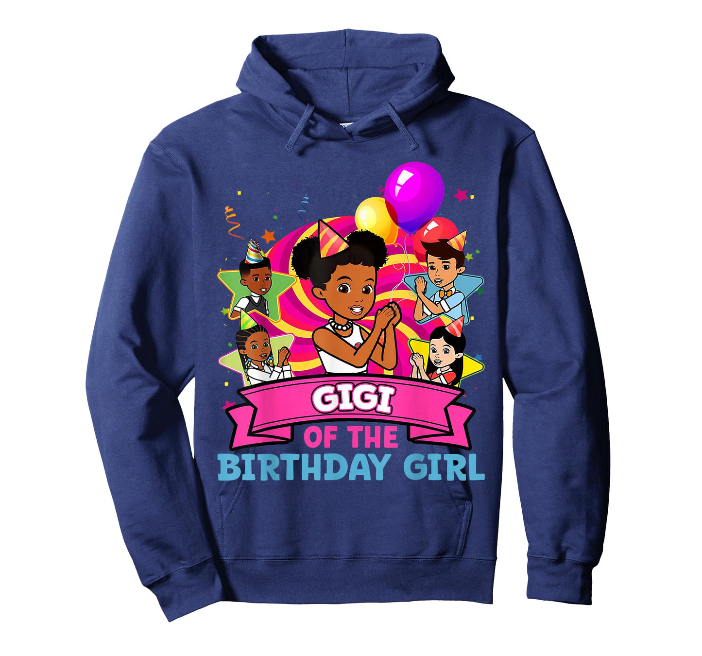 Gigi of Birthday Girl Gracie Pink Doll Family Decorations T-Shirt