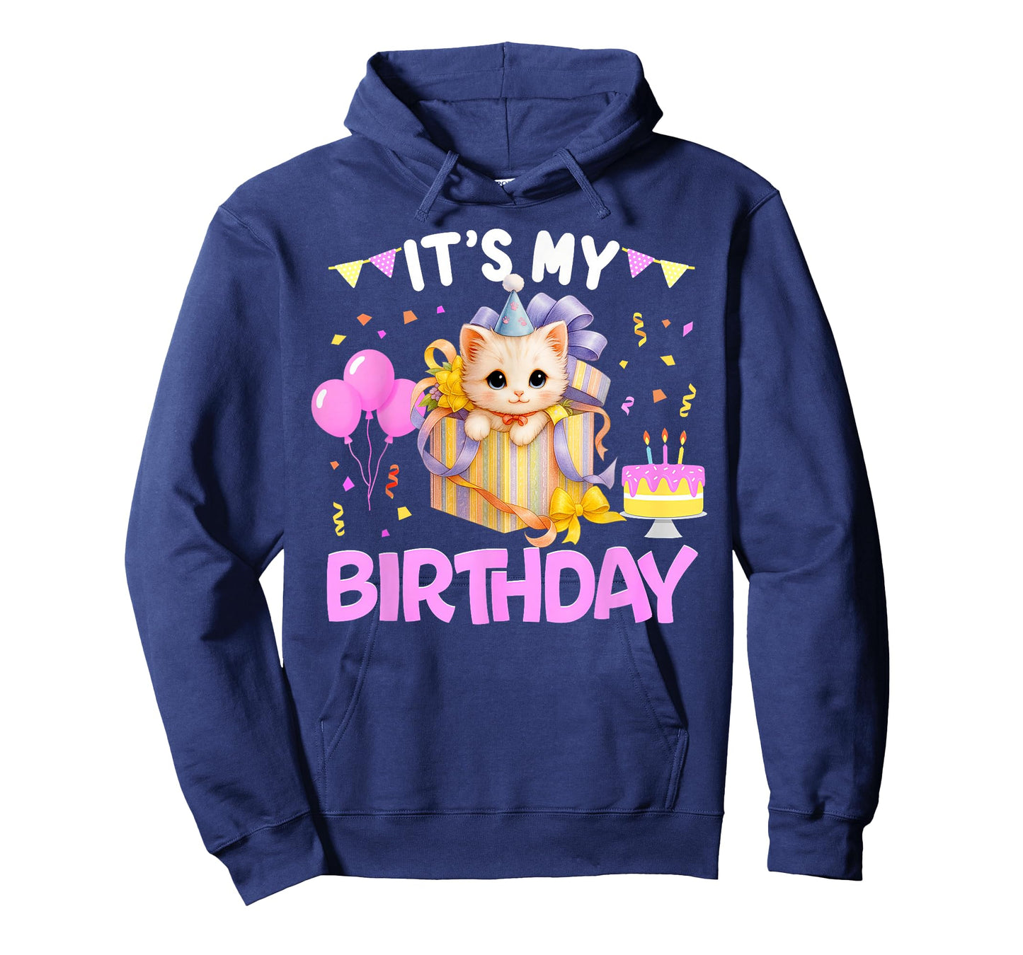 It's My Birthday Cat Lover Cute Girl Bday Family Party T-Shirt