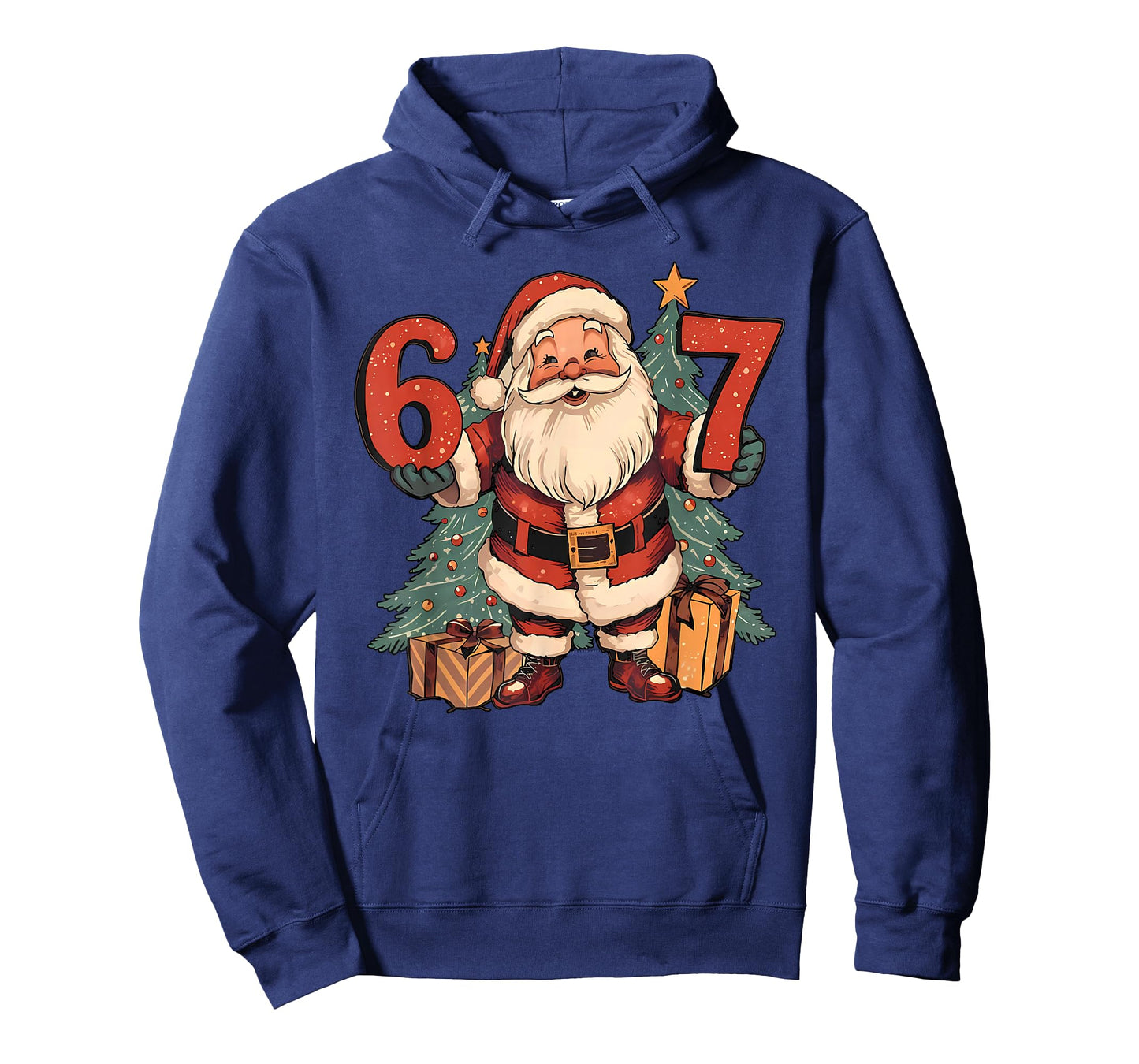 67 Christmas Funny Six Seven Meme Santa Claus Boys T-Shirt