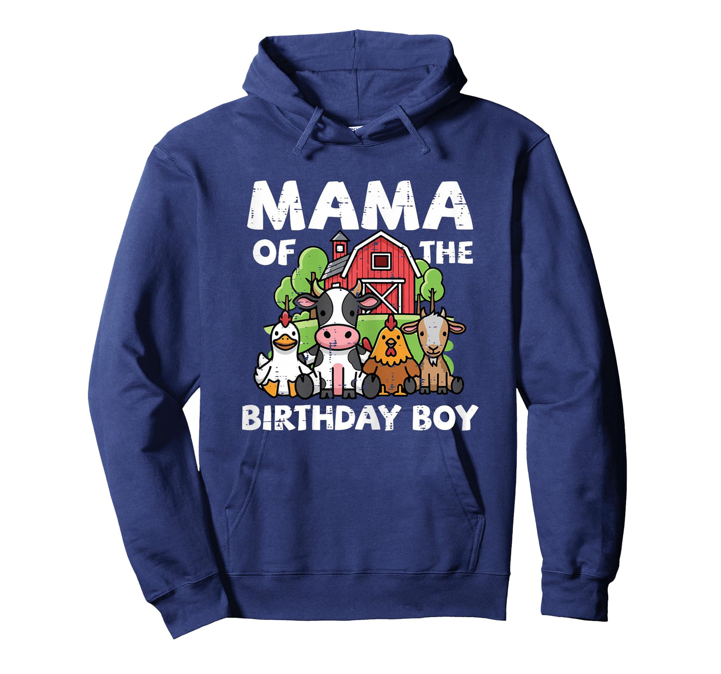 Mama of Birthday Boy Farm Animals Family Matching Mom Women T-Shirt