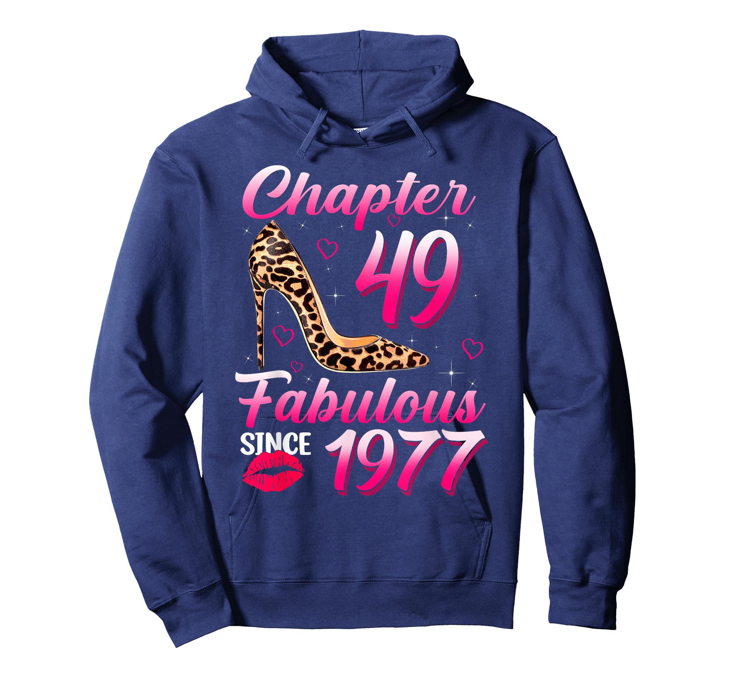 Chapter 49 Fabulous Since 1977 Leopard Queen Birthday T-Shirt