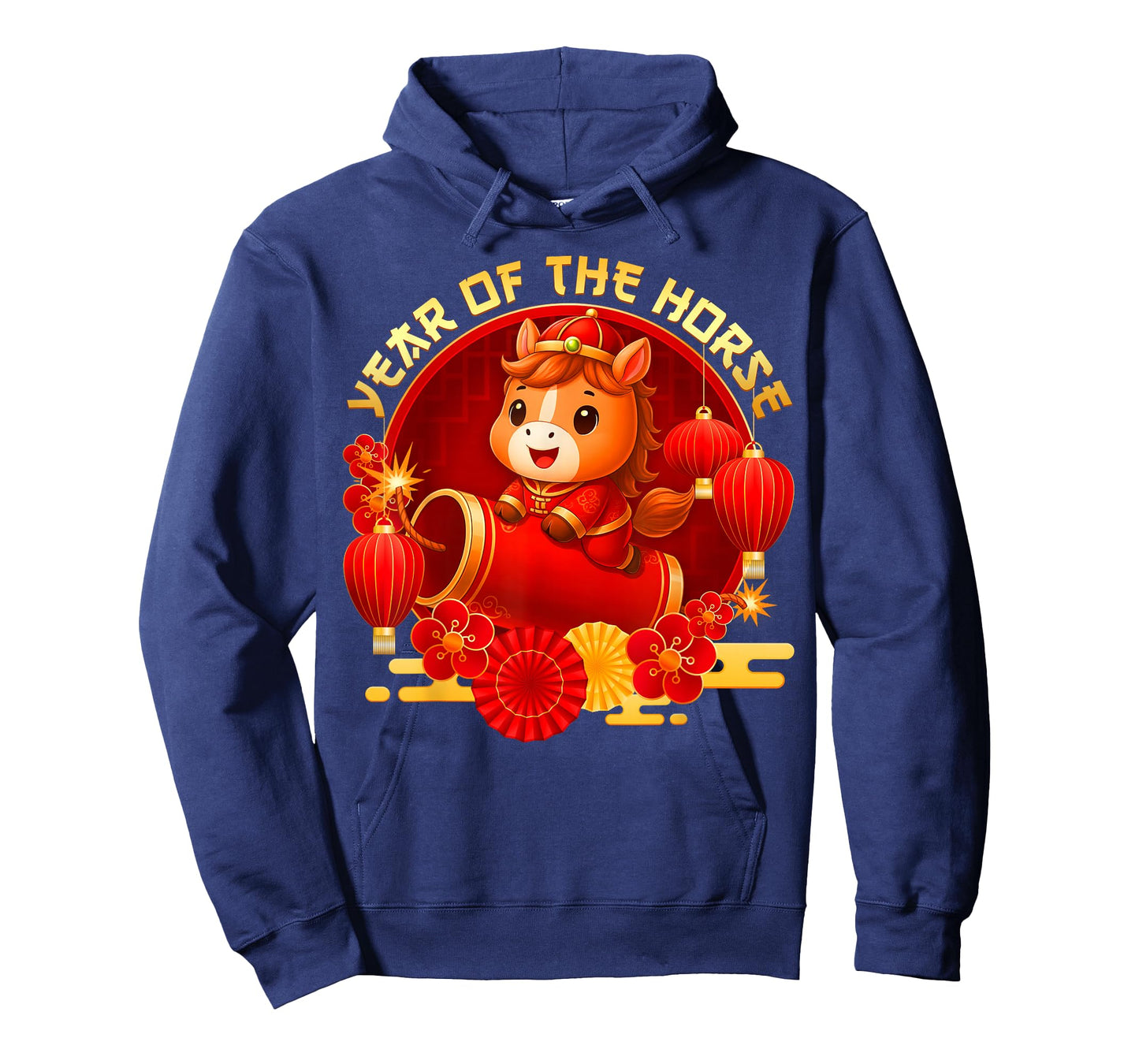 Year of The Horse Firecracker 2026 Chinese New Year Kid T-Shirt
