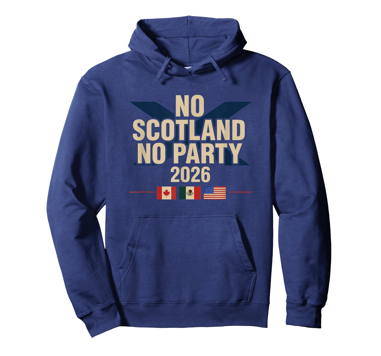 No Scotland No Party 2026 with Flags T-Shirt