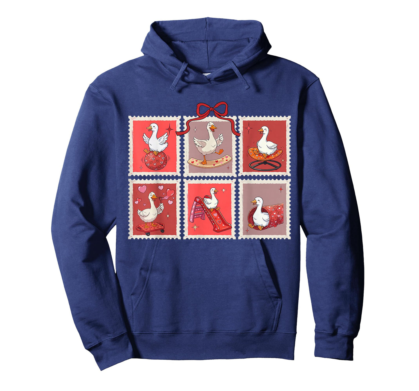 Stamp Valentines Occupational Therapy Silly Goose Therapist T-Shirt